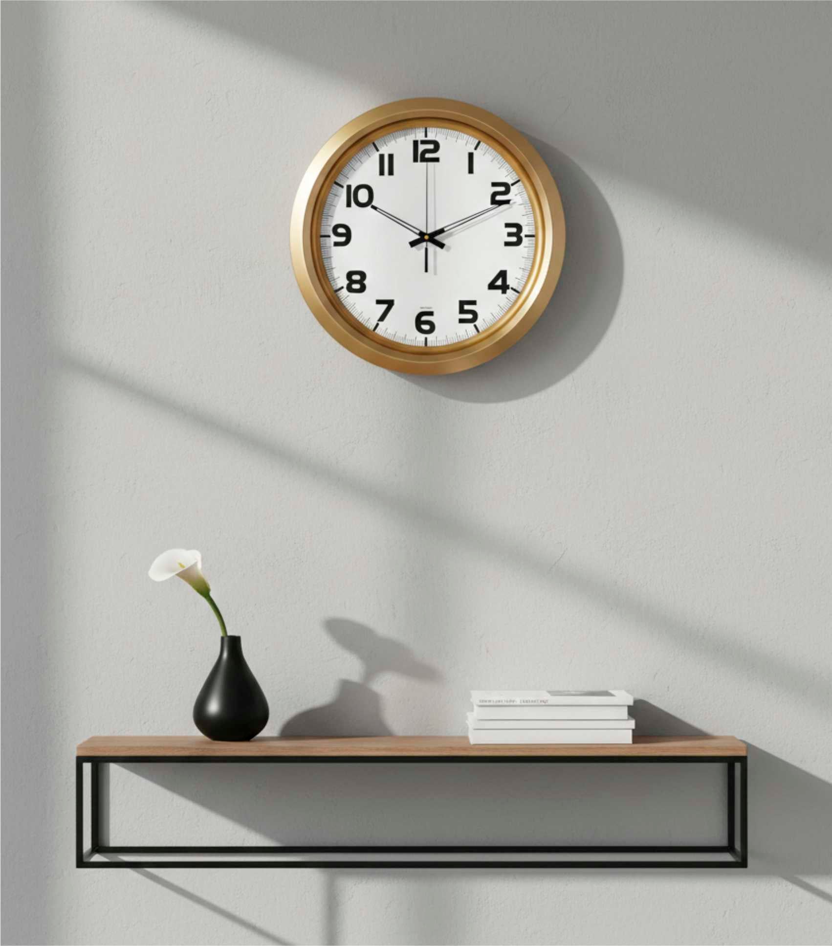 Metalize Kasa Duvar Saatleri