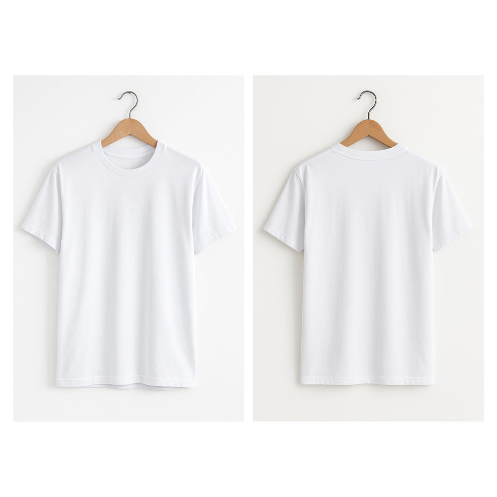 تيشيرت قطني برقبة دائرية