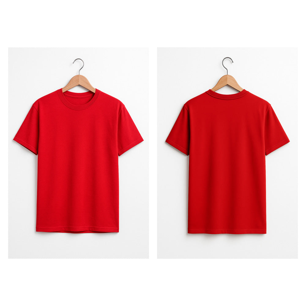 تيشيرت قطني برقبة دائرية