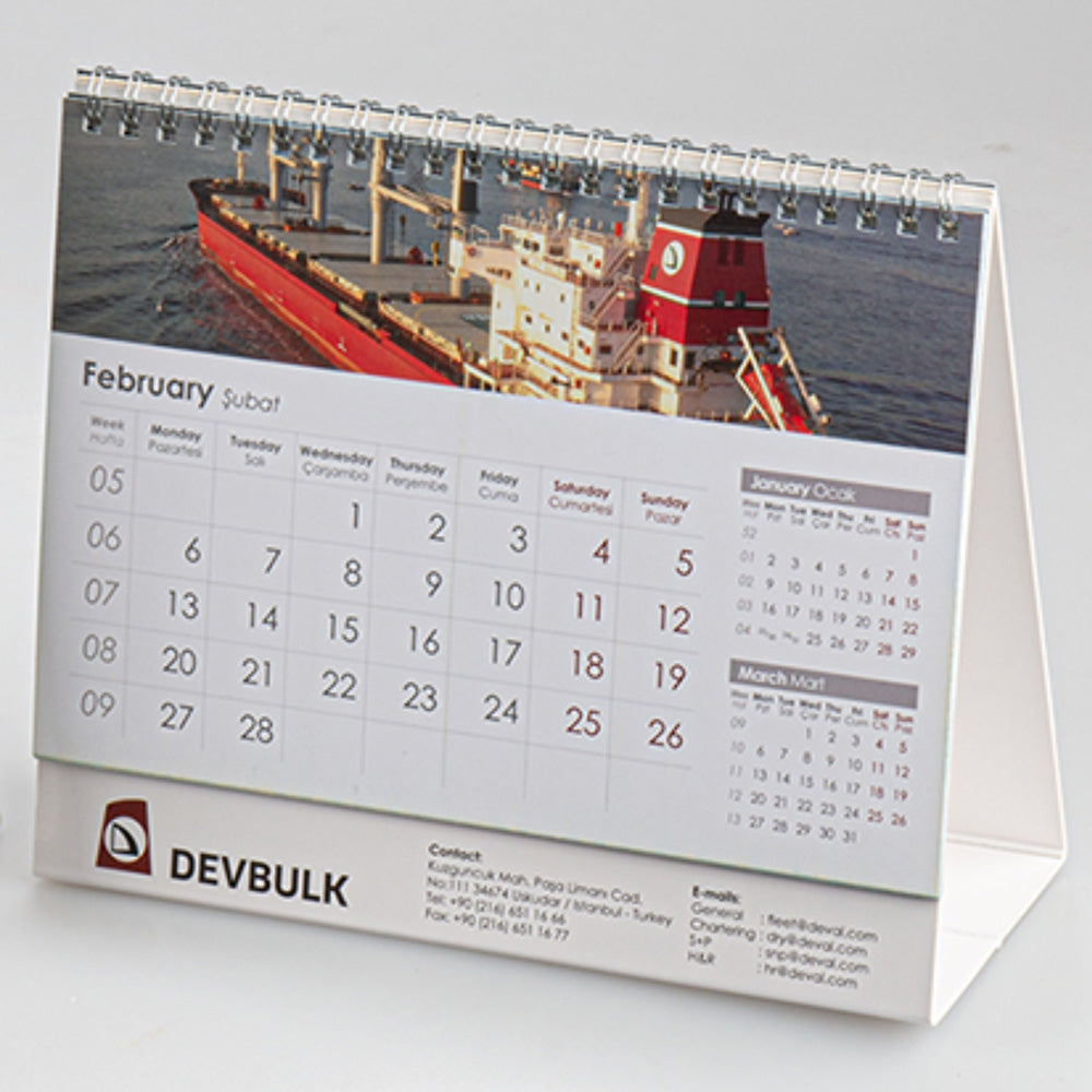 Desk Calendar (Laminated)