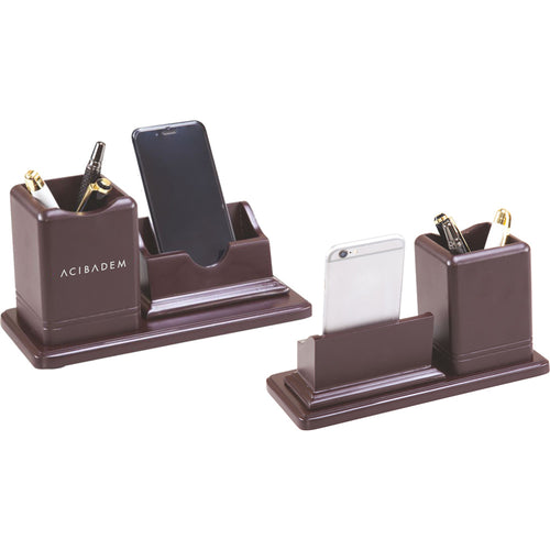 Wooden Desk Pen Holder
