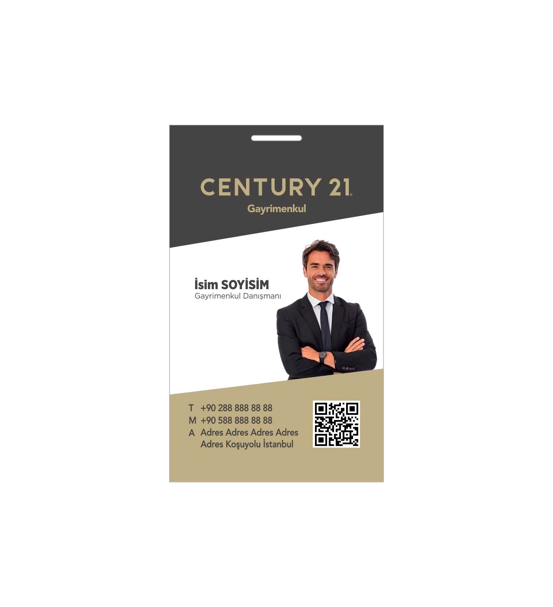 Century21 PVC Yaka Kartı