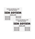 Muhtar Adayı Seçim Kağıdı