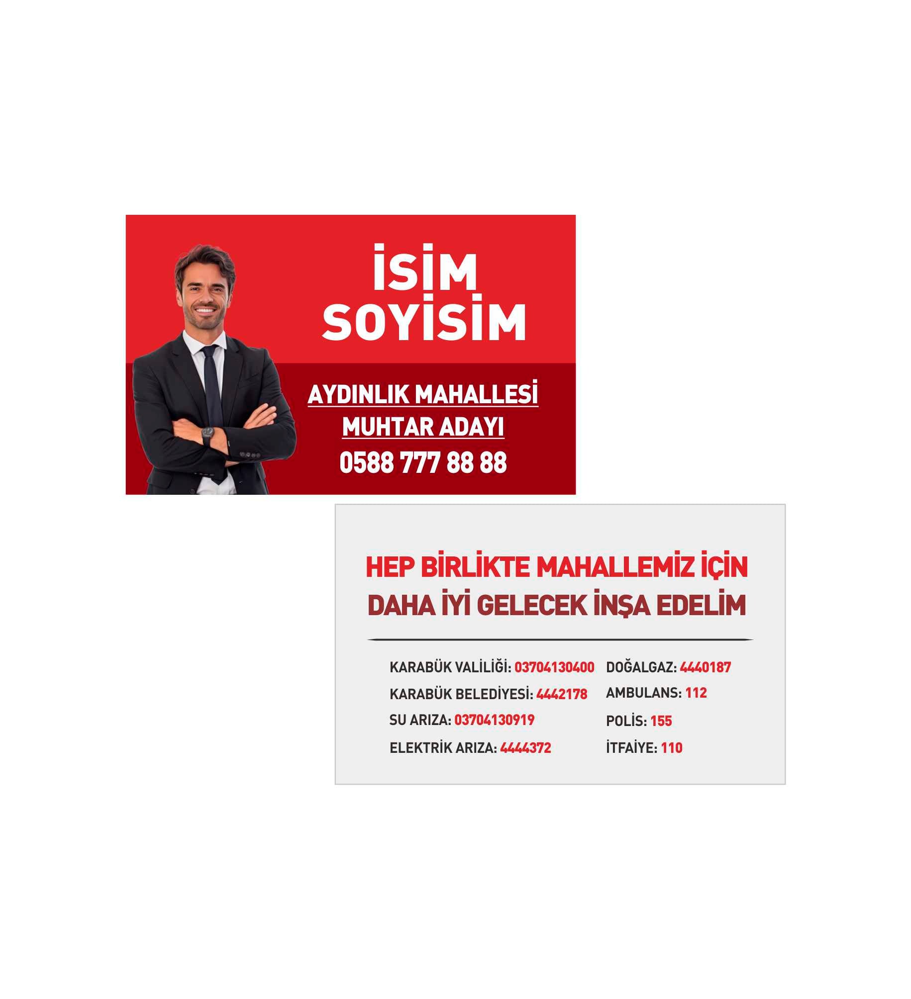Muhtar Adayı Kartvizit