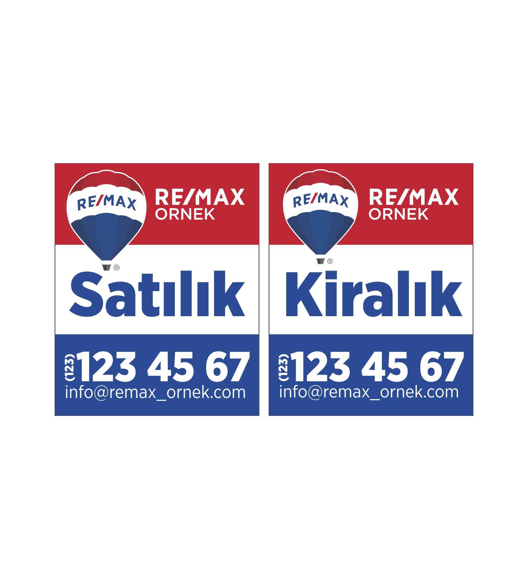Remax Dikey Afiş Branda