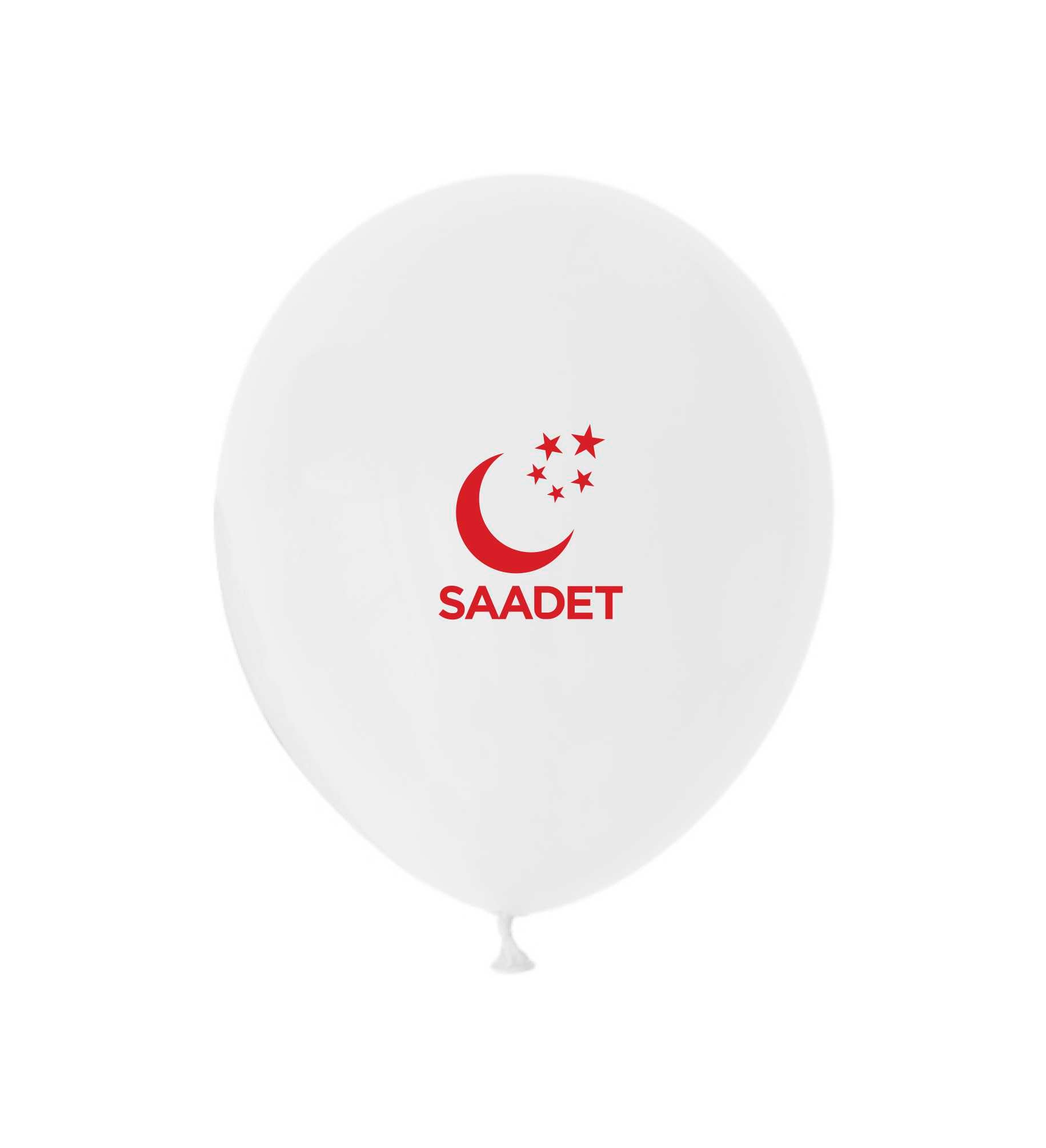 Saadet Partisi Baskılı Balon