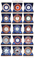 Porselen Tabak Plaket