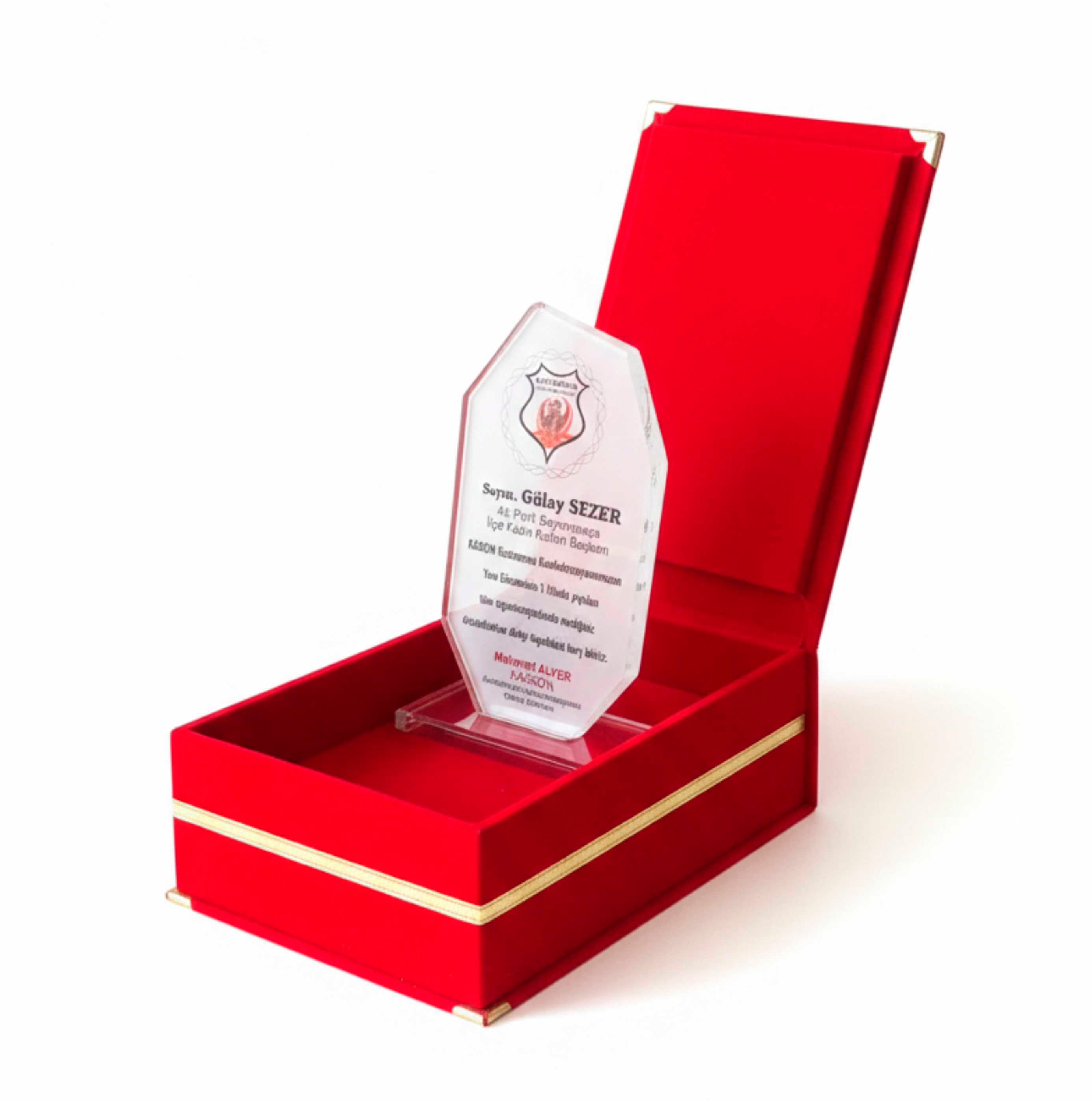 Kristal Plaket Gala Şeffaf